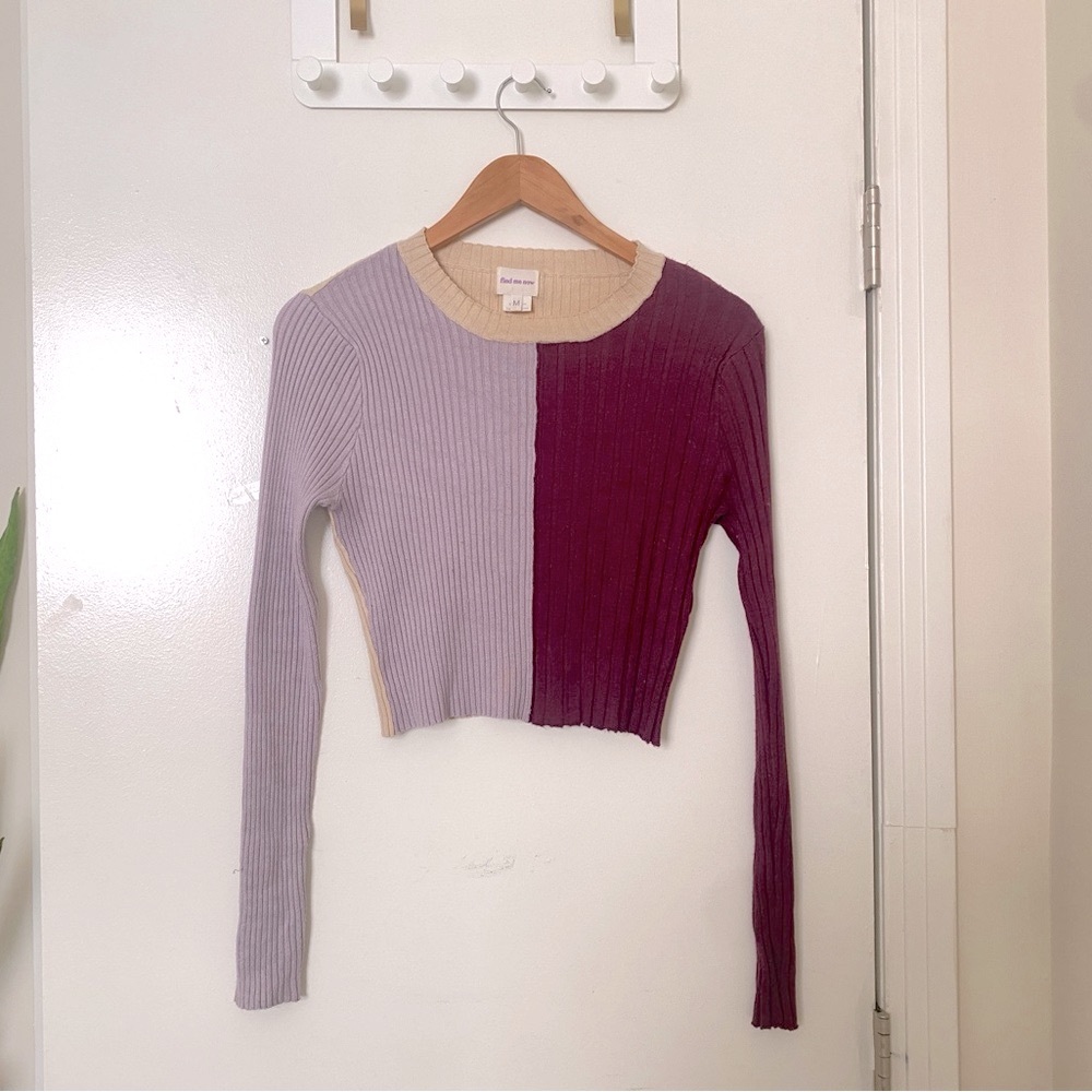 Find Me Now Colorblock Ribbed Sweater